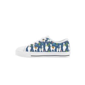 Llama Kid's Low Top Canvas Shoes