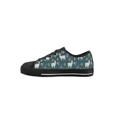 Llama Kid's Low Top Canvas Shoes