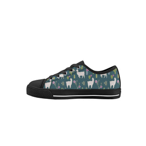 Llama Kid's Low Top Canvas Shoes