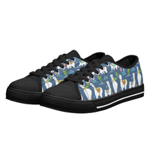 Llama Women's Low Top Canvas Shoes