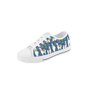 Llama Kid's Low Top Canvas Shoes