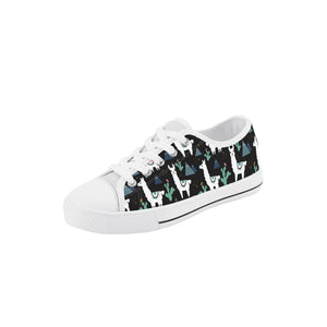 Llama Kid's Low Top Canvas Shoes