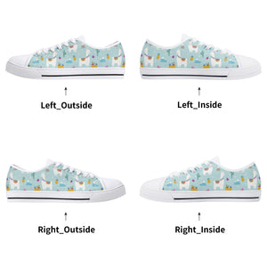 Llama Women's Low Top Canvas Shoes