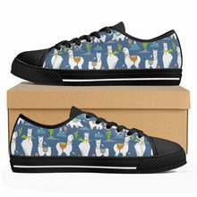 Llama Women's Low Top Canvas Shoes