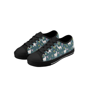 Llama Kid's Low Top Canvas Shoes