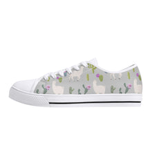 Llama Women's Low Top Canvas Shoes