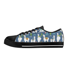 Llama Women's Low Top Canvas Shoes