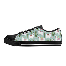 Llama Women's Low Top Canvas Shoes