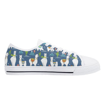 Llama Women's Low Top Canvas Shoes