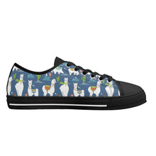 Llama Women's Low Top Canvas Shoes