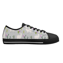 Llama Women's Low Top Canvas Shoes