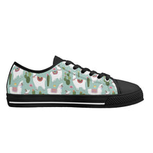 Llama Women's Low Top Canvas Shoes