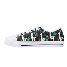 Llama Women's Low Top Canvas Shoes