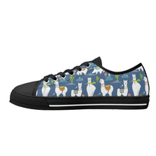 Llama Women's Low Top Canvas Shoes