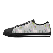 Llama Women's Low Top Canvas Shoes