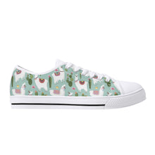 Llama Women's Low Top Canvas Shoes