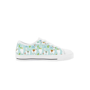 Llama Kid's Low Top Canvas Shoes