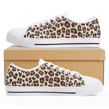 Leopard Women's Low Top Canvas Shoes