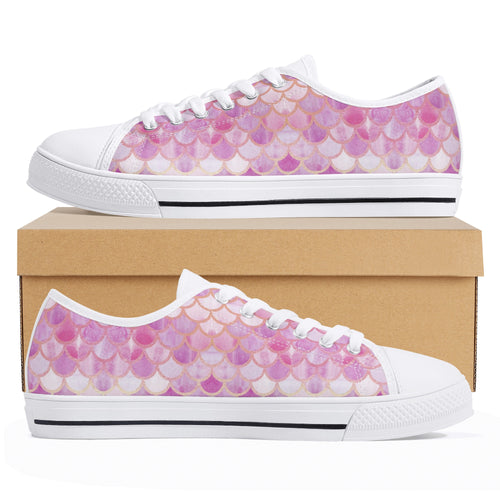 Mermaid Women's Low Top Canvas Shoes