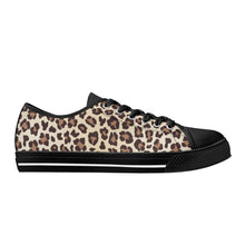 Leopard Women's Low Top Canvas Shoes