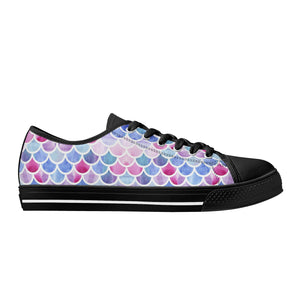 Mermaid Women's Low Top Canvas Shoes