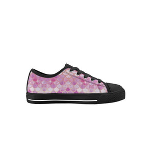 Mermaid Kid's Low Top Canvas Shoes