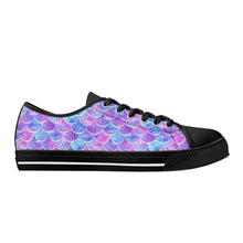 Mermaid Women's Low Top Canvas Shoes