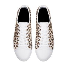 Leopard Women's Low Top Canvas Shoes