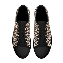 Leopard Women's Low Top Canvas Shoes