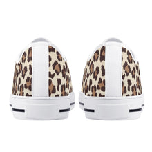 Leopard Women's Low Top Canvas Shoes