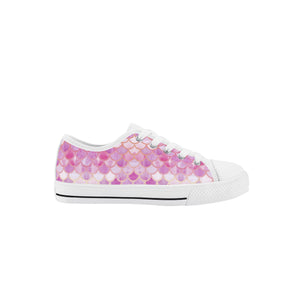 Mermaid Kid's Low Top Canvas Shoes
