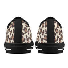 Leopard Women's Low Top Canvas Shoes