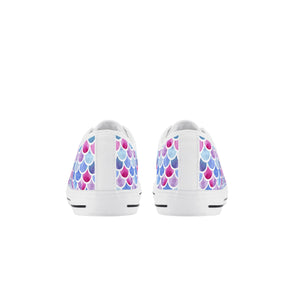 Mermaid Kid's Low Top Canvas Shoes