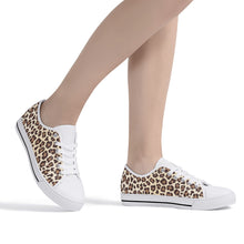 Leopard Women's Low Top Canvas Shoes