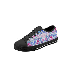 Mermaid Kid's Low Top Canvas Shoes