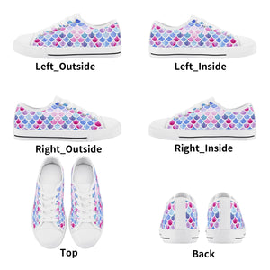 Mermaid Kid's Low Top Canvas Shoes