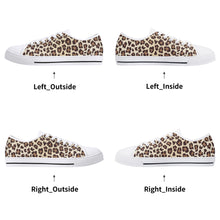 Leopard Women's Low Top Canvas Shoes