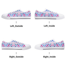 Mermaid Women's Low Top Canvas Shoes