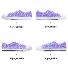 Mermaid Women's Low Top Canvas Shoes