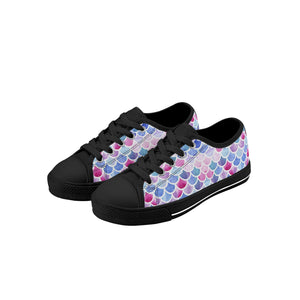 Mermaid Kid's Low Top Canvas Shoes