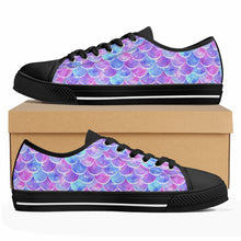 Mermaid Women's Low Top Canvas Shoes