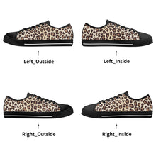 Leopard Women's Low Top Canvas Shoes