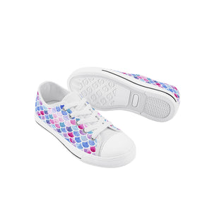 Mermaid Kid's Low Top Canvas Shoes