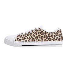 Leopard Women's Low Top Canvas Shoes