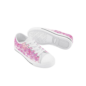 Mermaid Kid's Low Top Canvas Shoes