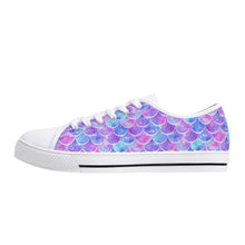 Mermaid Women's Low Top Canvas Shoes