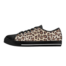 Leopard Women's Low Top Canvas Shoes