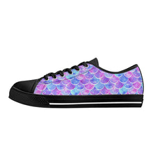 Mermaid Women's Low Top Canvas Shoes