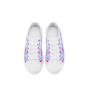 Mermaid Kid's Low Top Canvas Shoes