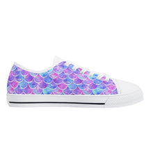 Mermaid Women's Low Top Canvas Shoes